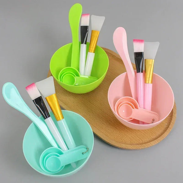 DIY Beauty Tools Mixing Tools Skin Care Makeup Supplies Woman Facial Tools Facial Brush Mask Bowl Spoon Set Mask Brush Bar