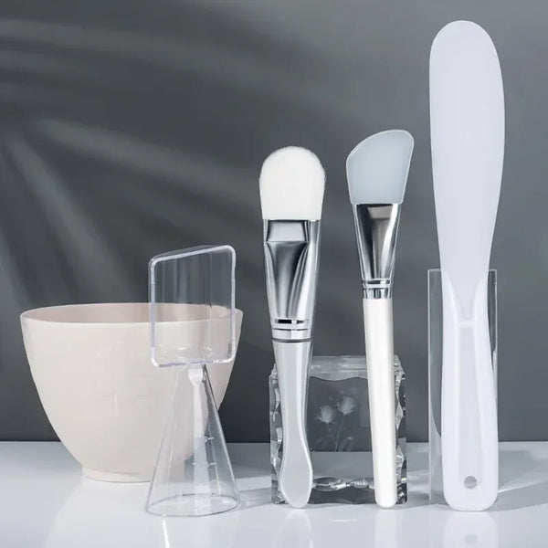 DIY Beauty Tools Mixing Tools Skin Care Makeup Supplies Woman Facial Tools Facial Brush Mask Bowl Spoon Set Mask Brush Bar